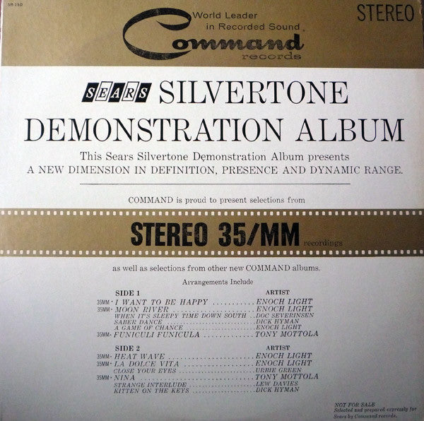 Various : Sears Silvertone Demonstration Album (LP, Comp, Promo)
