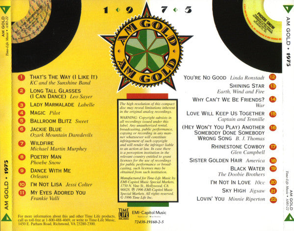 Various : AM Gold 1975 (CD, Comp)