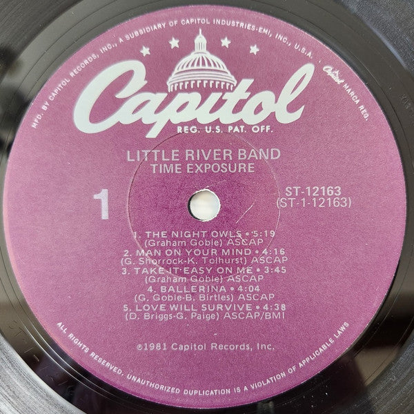 Little River Band : Time Exposure (LP, Album, Jac)