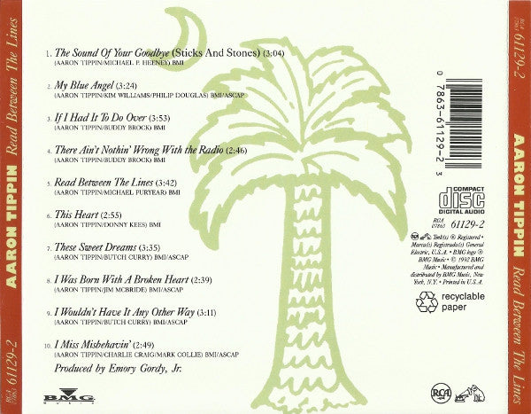 Aaron Tippin : Read Between The Lines (CD, Album)