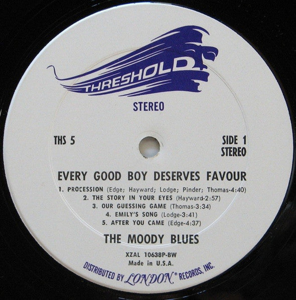 The Moody Blues : Every Good Boy Deserves Favour (LP, Album, Ter)