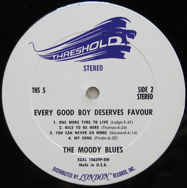 The Moody Blues : Every Good Boy Deserves Favour (LP, Album, Ter)