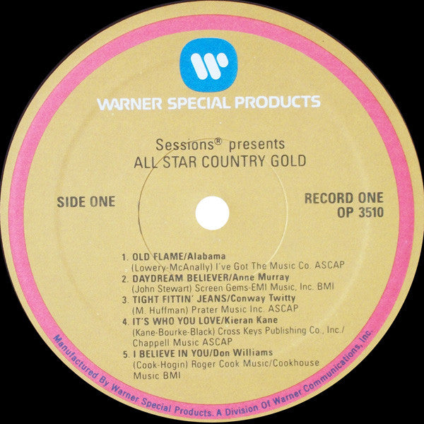 Various : All Star Country Gold (3xLP, Comp)