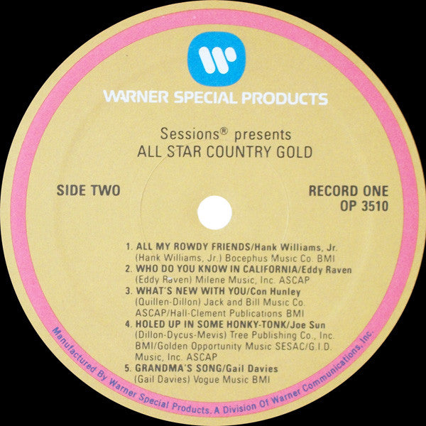 Various : All Star Country Gold (3xLP, Comp)
