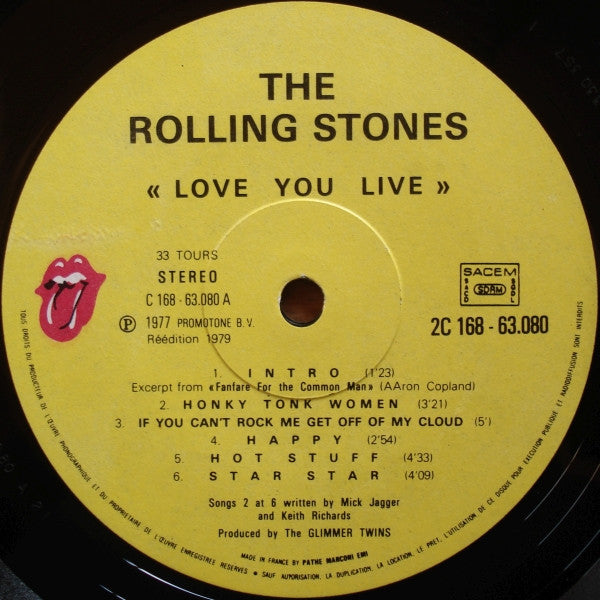 The Rolling Stones : Love You Live (2xLP, Album, RE, Gat)