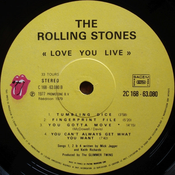 The Rolling Stones : Love You Live (2xLP, Album, RE, Gat)