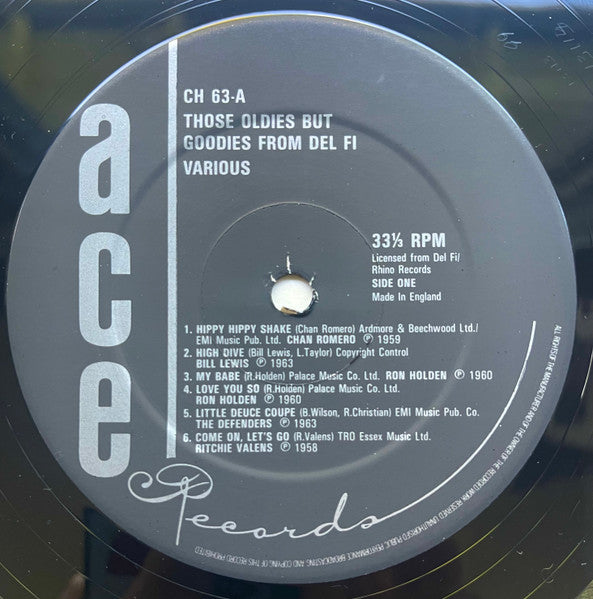 Various : Those Oldies But Goodies From Del-Fi (LP, Comp)
