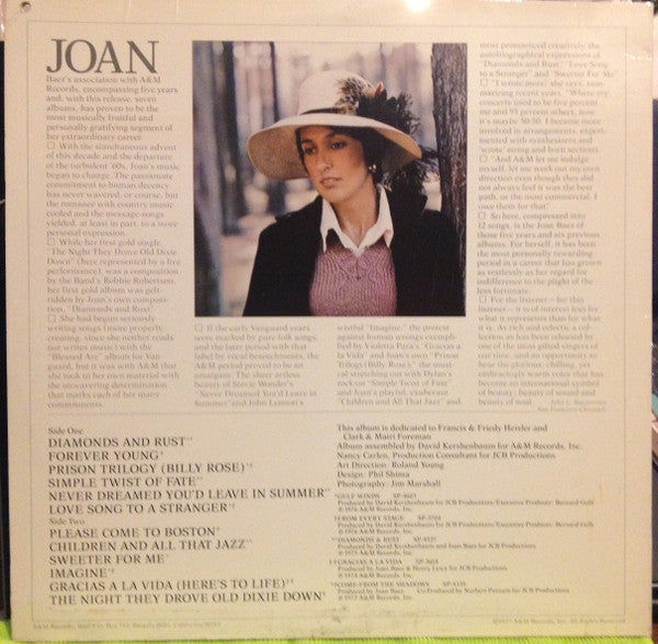Joan C. Baez* : The Best Of Joan C. Baez (LP, Comp, Promo, Mon)