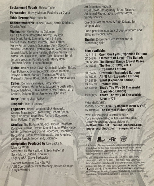 Earth, Wind & Fire : The Essential Earth, Wind & Fire (2xCD, Comp)
