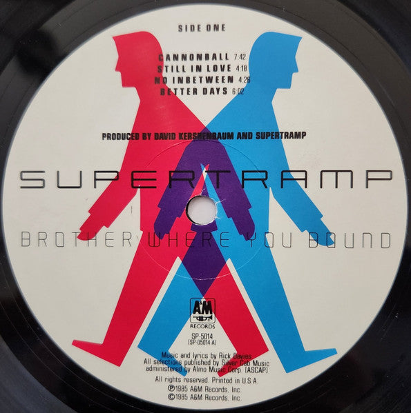 Supertramp : Brother Where You Bound (LP, Album, Ele)