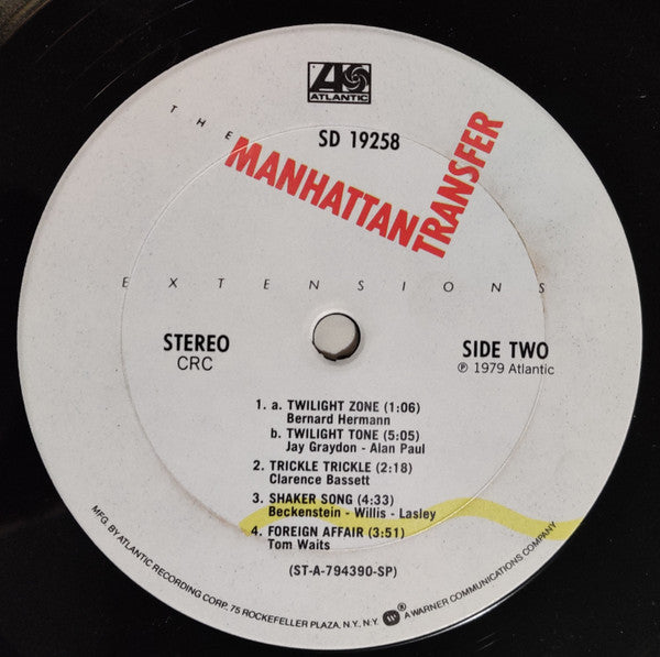 The Manhattan Transfer : Extensions (LP, Album, Club, CRC)