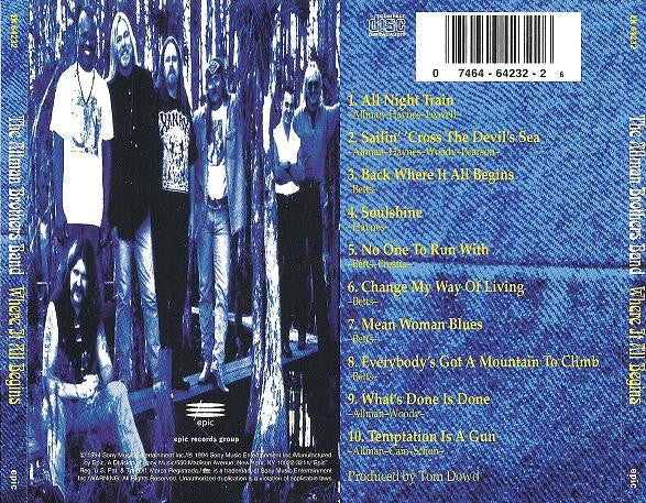 The Allman Brothers Band : Where It All Begins (CD, Album)