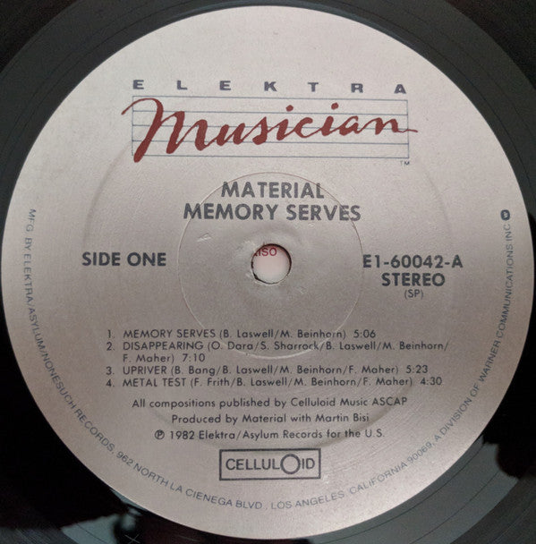 Material : Memory Serves (LP, Album, SRC)
