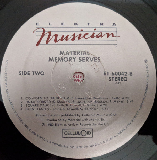 Material : Memory Serves (LP, Album, SRC)