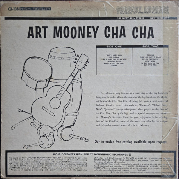 Art Mooney And His Big Band* : Cha Cha Cha (LP, Album, Mono, RE)