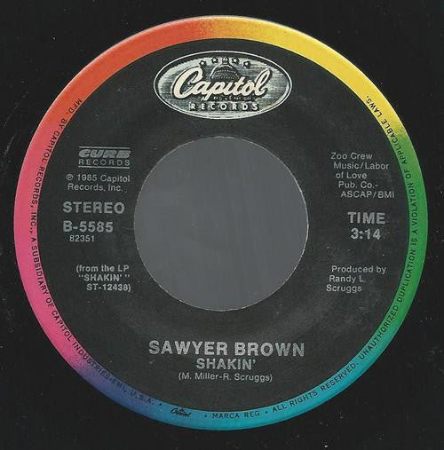 Sawyer Brown : Shakin' (7", Single)