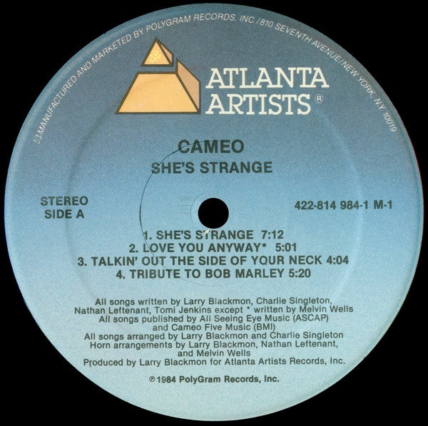 Cameo : She's Strange (LP, Album, 53 )