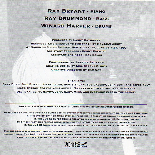 The Ray Bryant Trio* : Ray's Tribute To His Jazz Piano Friends (CD, Album)
