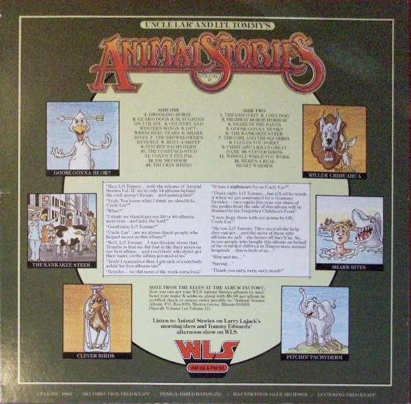 Uncle Lar' And Li'l Tommy : Animal Stories Volume II (LP)