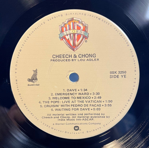 Cheech & Chong : Cheech And Chong (LP, Album, RE)