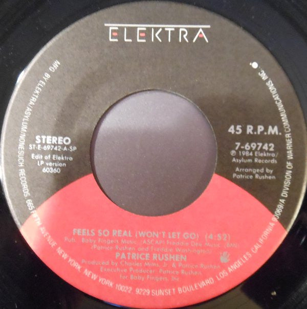 Patrice Rushen : Feels So Real (Won't Let Go) (7")