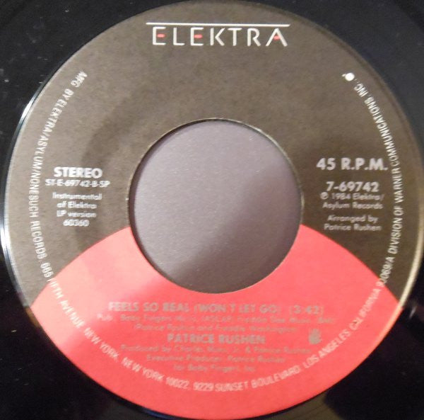 Patrice Rushen : Feels So Real (Won't Let Go) (7")