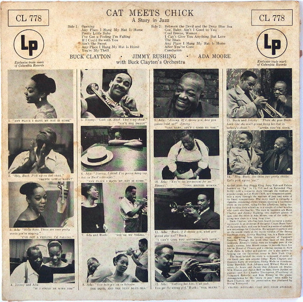 Ada Moore, Buck Clayton And His Orchestra, Jimmy Rushing : Cat Meets Chick A Story In Jazz (LP, Album, Mono)