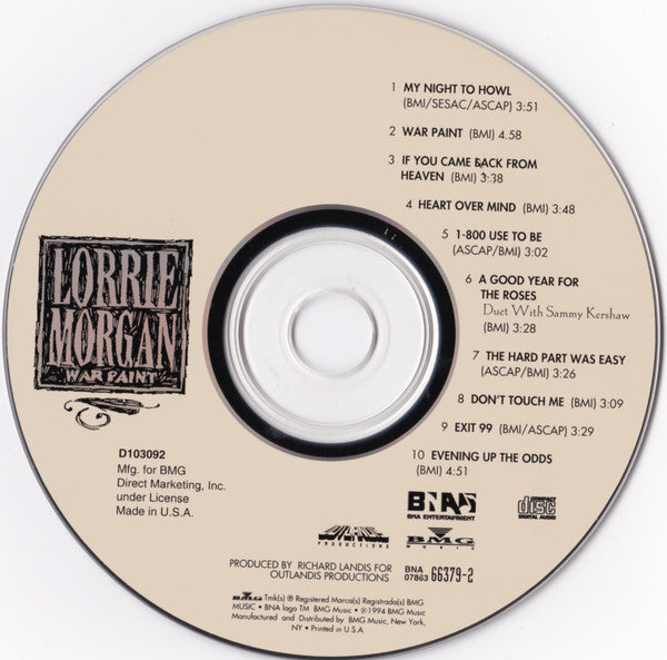 Lorrie Morgan : War Paint (CD, Album, Club)
