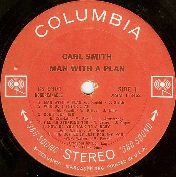 Carl Smith (3) : Man With A Plan (LP)