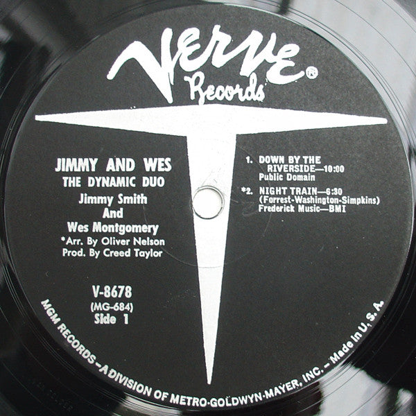 Jimmy Smith & Wes Montgomery : Jimmy & Wes - The Dynamic Duo (LP, Album, Mono)
