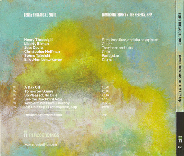 Henry Threadgill Zooid* : Tomorrow Sunny / The Revelry, Spp (CD, Album)