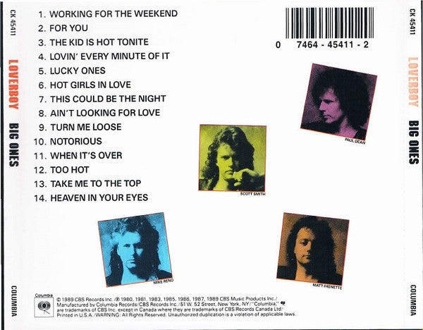 Loverboy : Big Ones (CD, Comp)