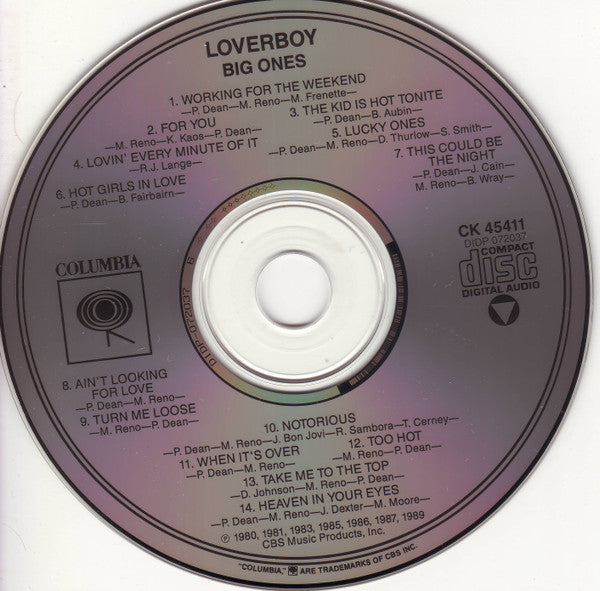 Loverboy : Big Ones (CD, Comp)