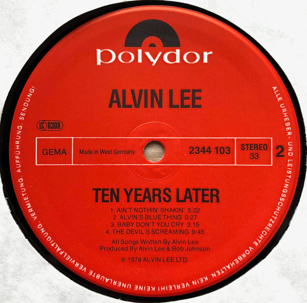 Alvin Lee & Ten Years Later : Rocket Fuel (LP, Album)