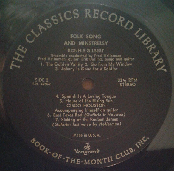 Various : Folk Song And Minstrelsy (4xLP, Comp + Box)
