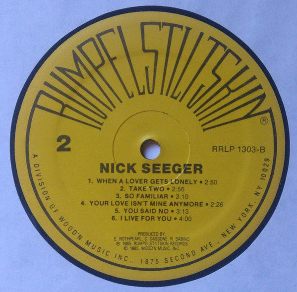 Nick Seeger : Nick Seeger (LP)