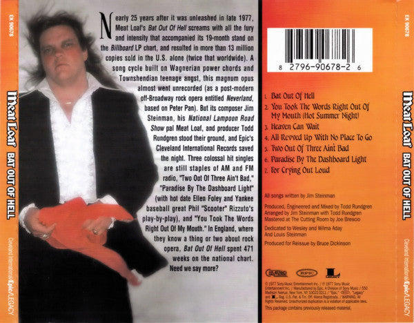 Meat Loaf : Bat Out Of Hell (CD, Album, RE, RM)