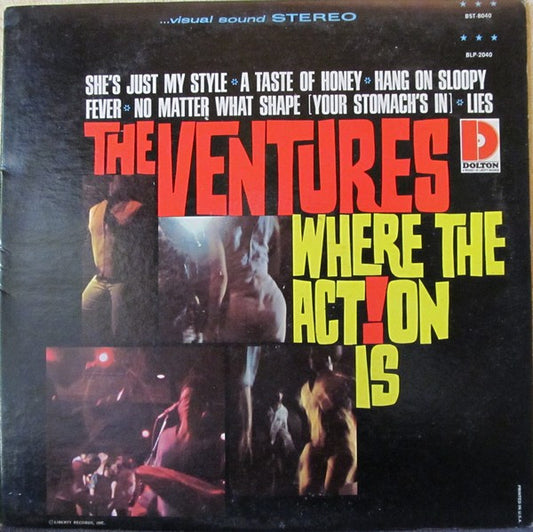 The Ventures : Where The Act!on Is (LP, Album, RP)