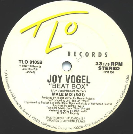 Joy Vogel : Beat Box (12")