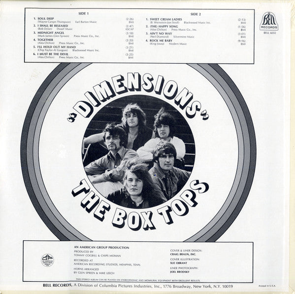 The Box Tops* : Dimensions (LP, Album, Bes)