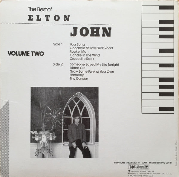 Elton John : The Best Of Elton John Volume Two (LP, Comp)