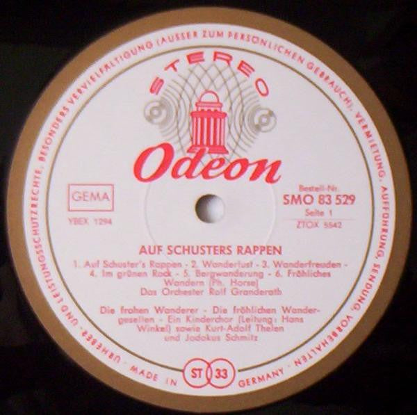 Various : Auf Schusters Rappen (Großer Deutscher Wanderliederkranz) (LP, Comp)