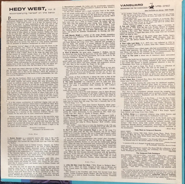 Hedy West : Volume Two (LP, Album)