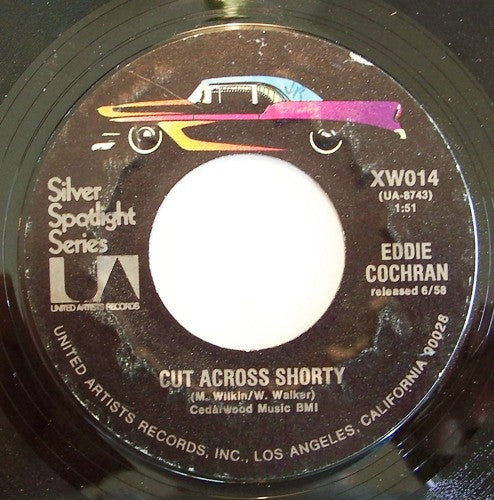 Eddie Cochran : Summertime Blues / Cut Across Shorty (7", Single, RE, Styrene)