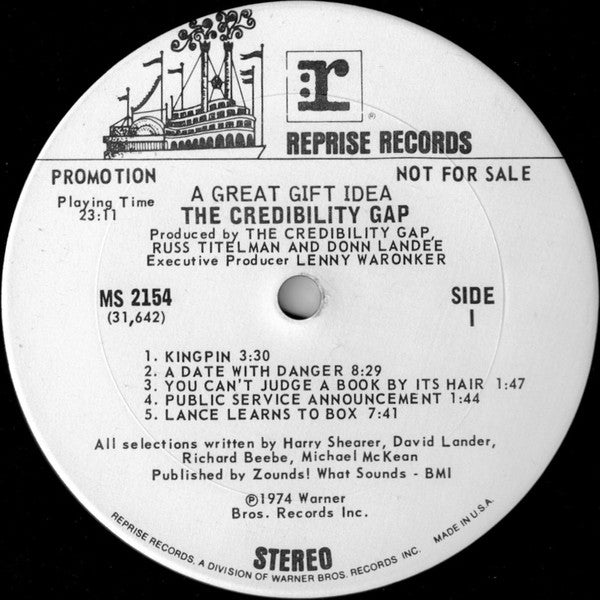 The Credibility Gap : A Great Gift Idea (LP, Album, Promo)