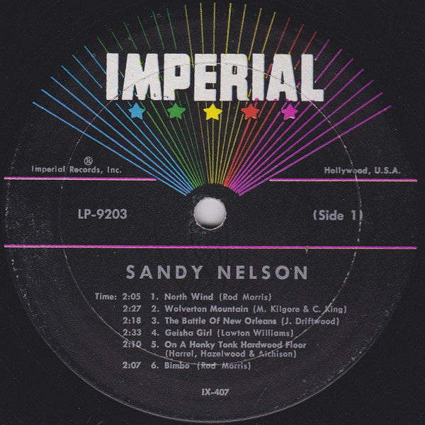 Sandy Nelson : Country Style (LP, Album, Mono)