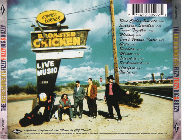 The Refreshments : Fizzy Fuzzy Big & Buzzy (CD, Album)