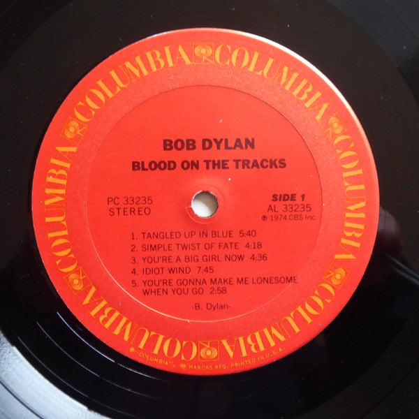 Bob Dylan : Blood On The Tracks (LP, Album, Bla)