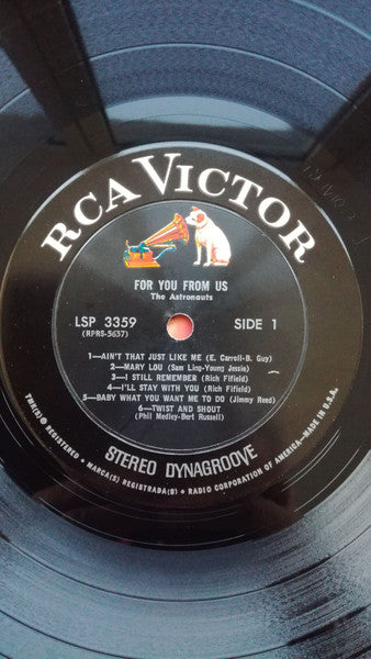 The Astronauts (3) : For You From Us (LP, Album, Ind)