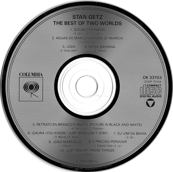 Stan Getz featuring João Gilberto : The Best Of Two Worlds (CD, Album, RE)